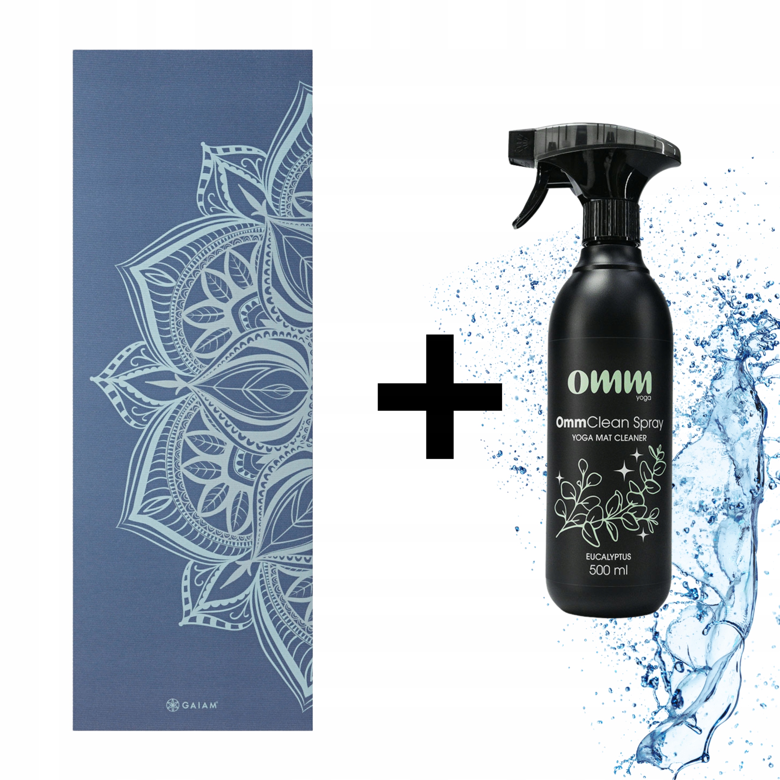 Podložka na jógu Gaiam High Tide Point 5 mm čisticí prostředek 500 ml Eko