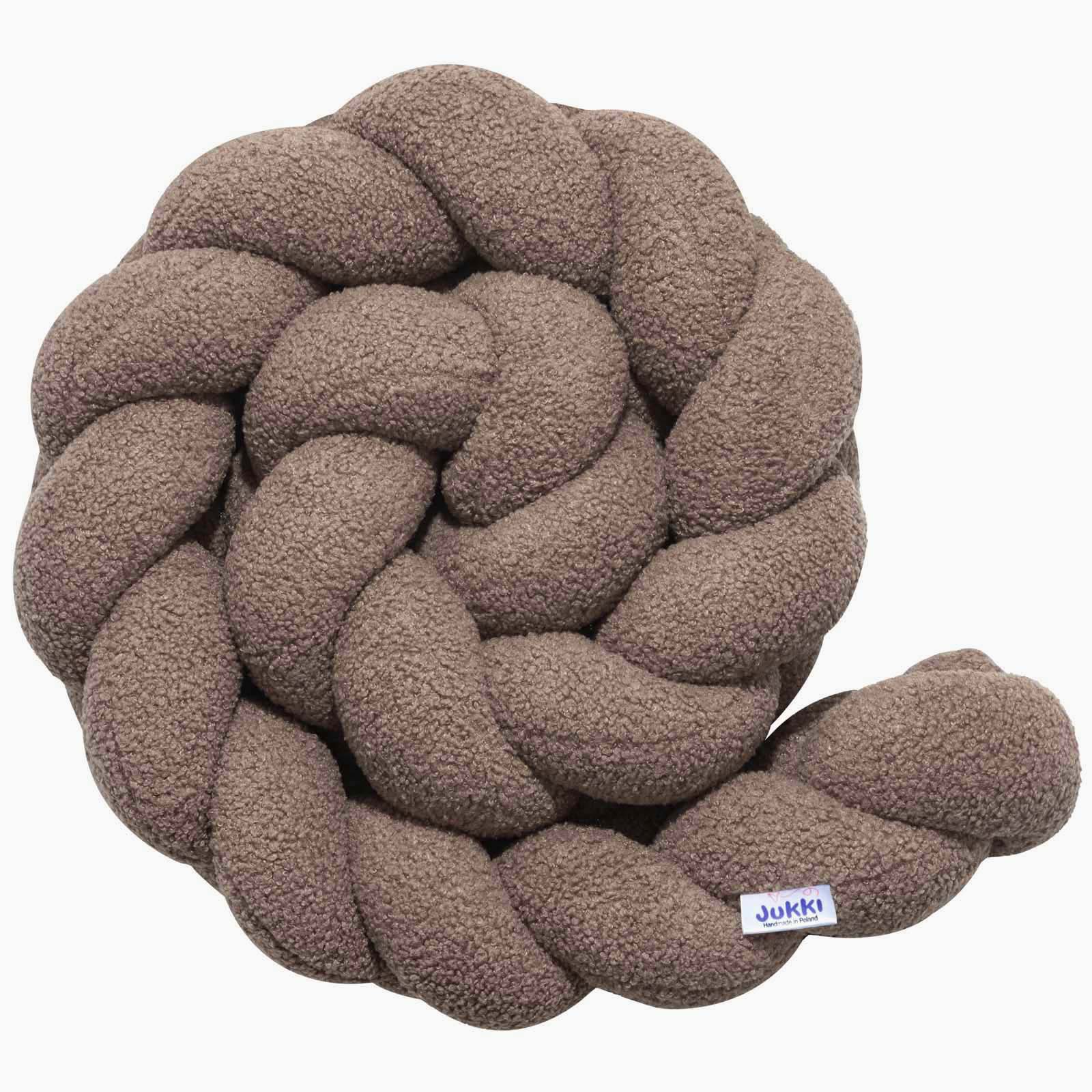 Warkocz Łóżeczka Ochraniacz Dzianina Boucle Bukla Baranek 180cm Jukki