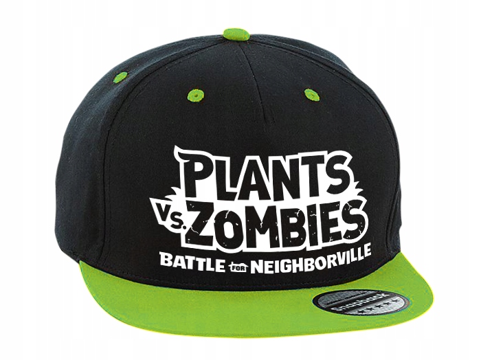 

Plants Vs Zombie Czapka Snapback Regulowana 4 Kol