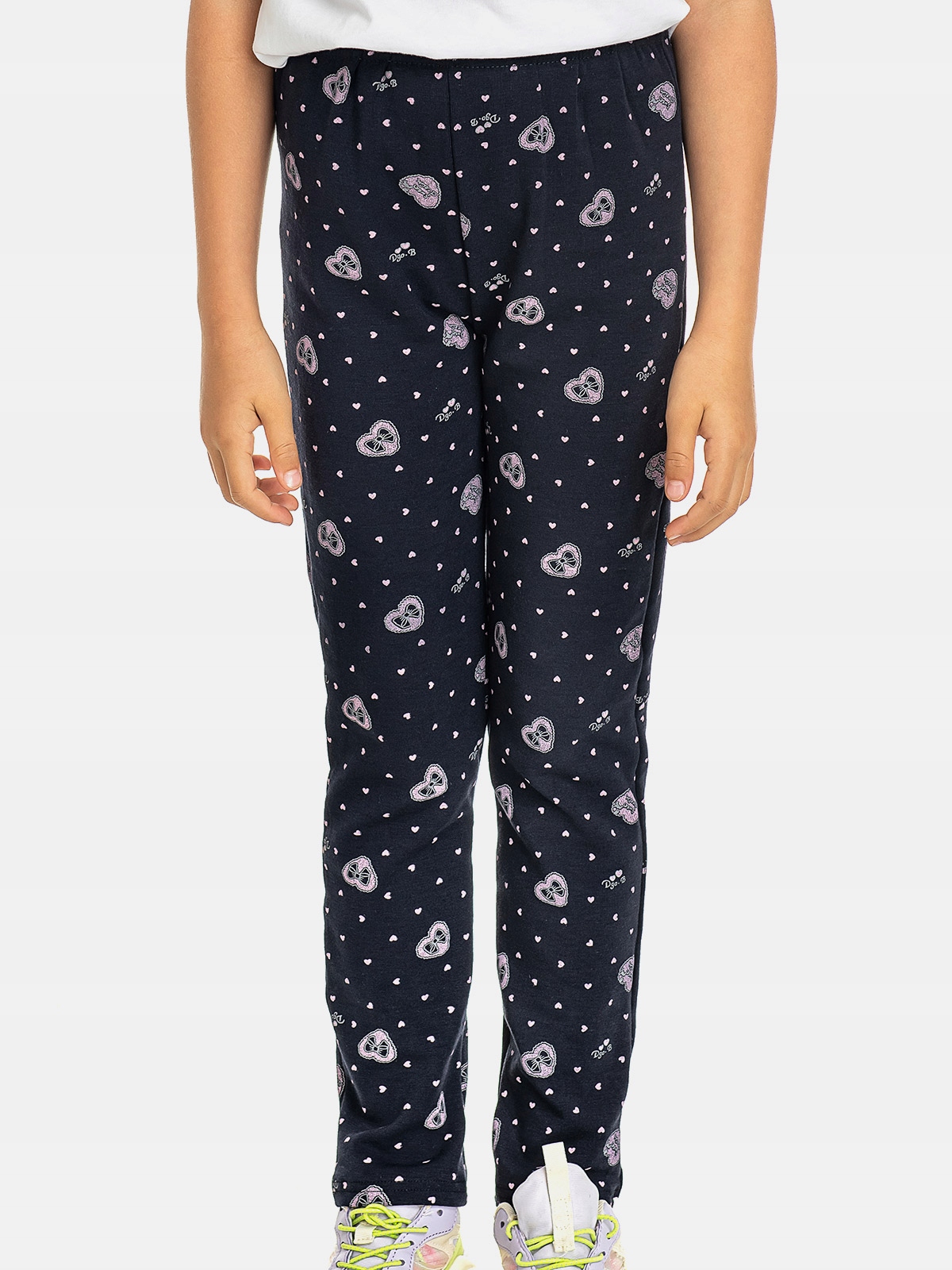 

Legginsy Dziewczęce Getry Serca granatowy 146-152