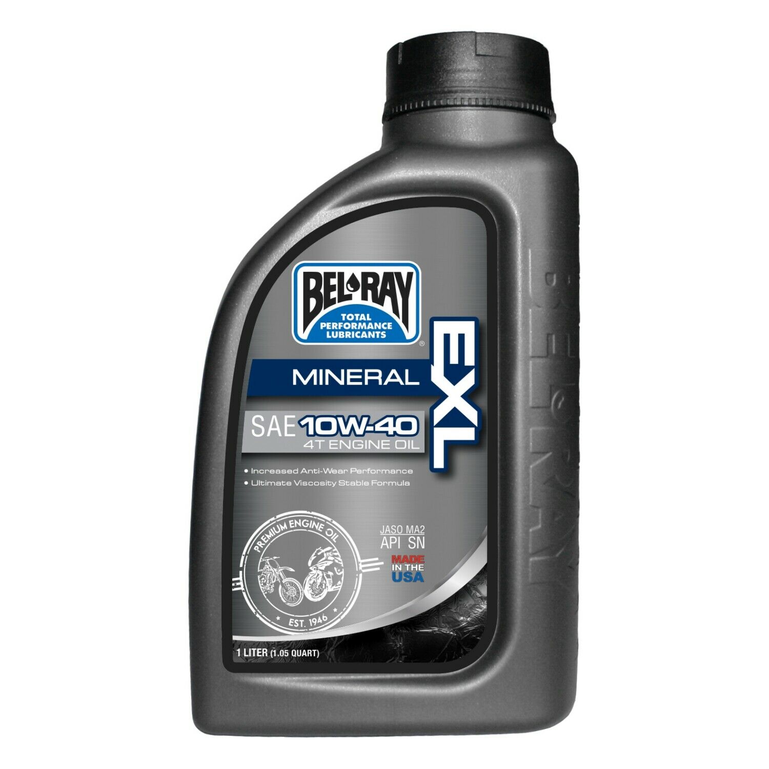 

Olej motocyklowy 4t bel-ray exl mineralny 10w40 1l