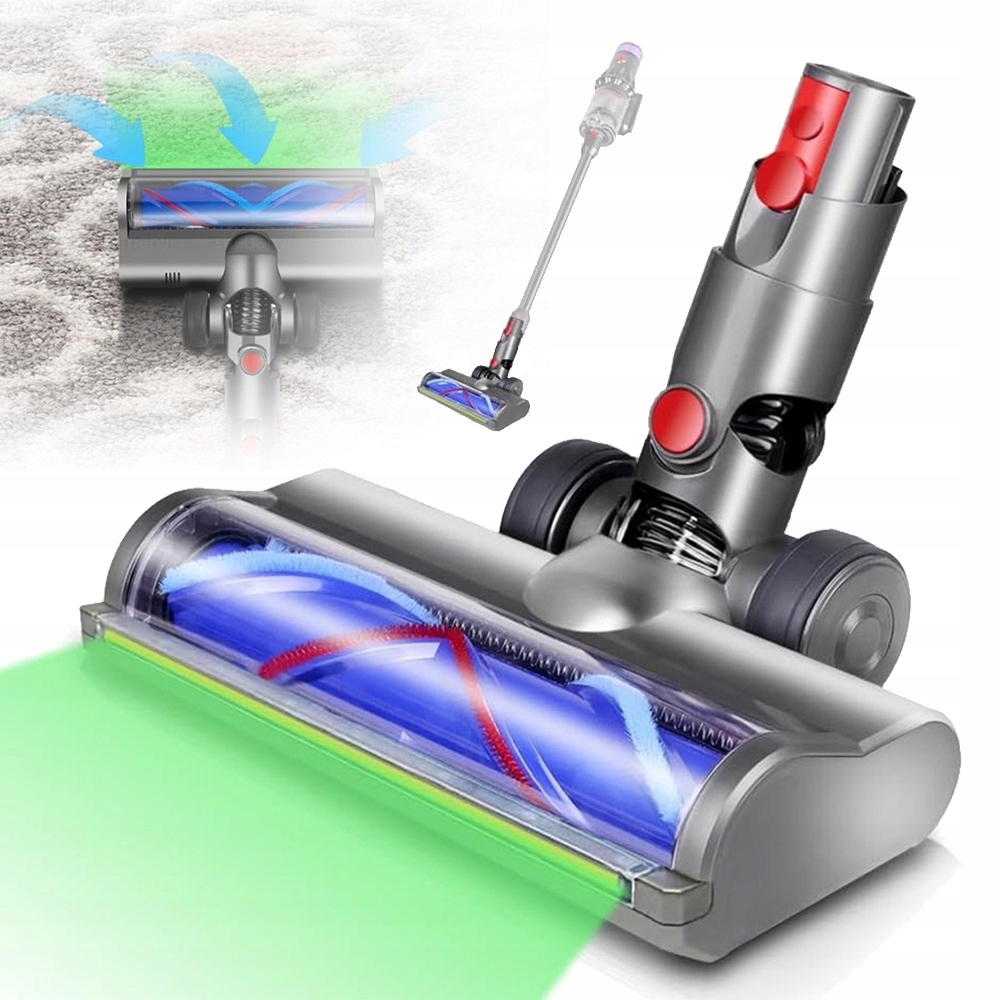 Rolka Szczotka Elektryczna Mopa Led Do Odkurzacza Dyson V7 V8 V10 V11 V15