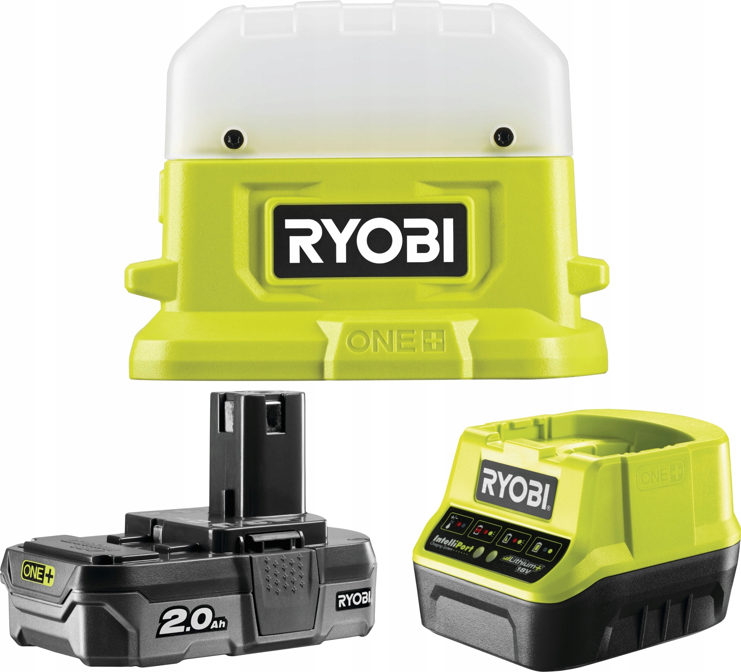 Led Kempingová Baterka 500 Lm Ryobi RLC18 +2Ah