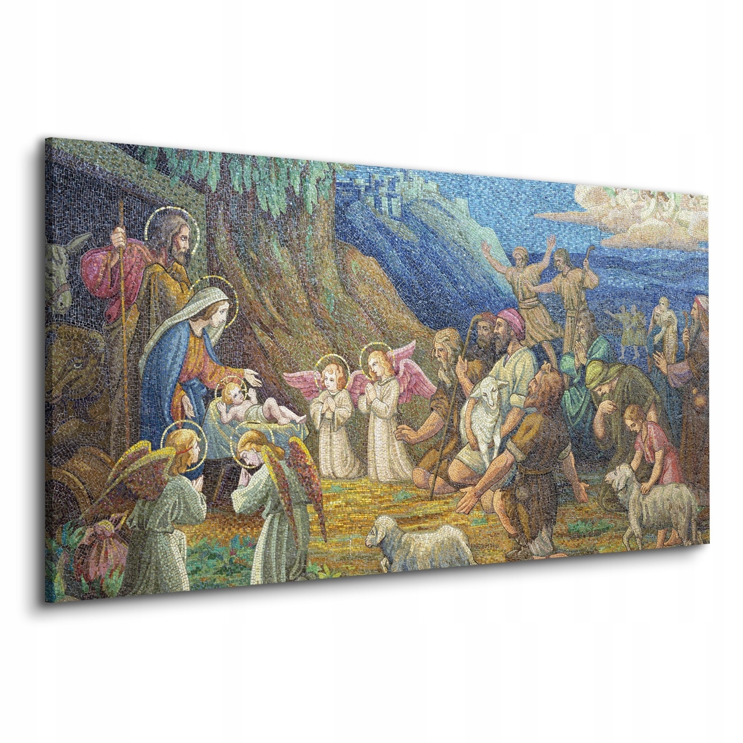 

Druk na płótnie do salonu Narodziny Jezusa 120x60