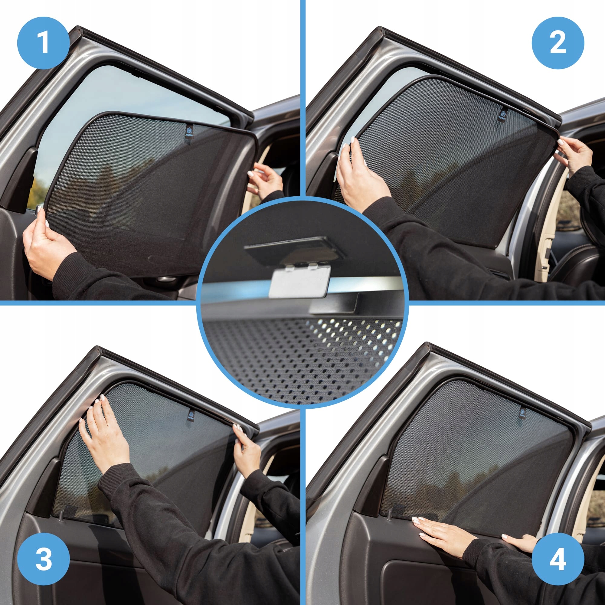 Zasłonki na magnesach Mini Cooper 3 III F55 hatchback 5-drz 2013- RayStop Producent RayStop