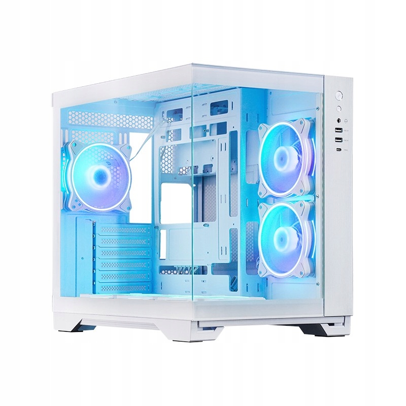 Chieftec Počítačová Skříň Visio GM-30W-T G-op 6xventilátor Argb bílý