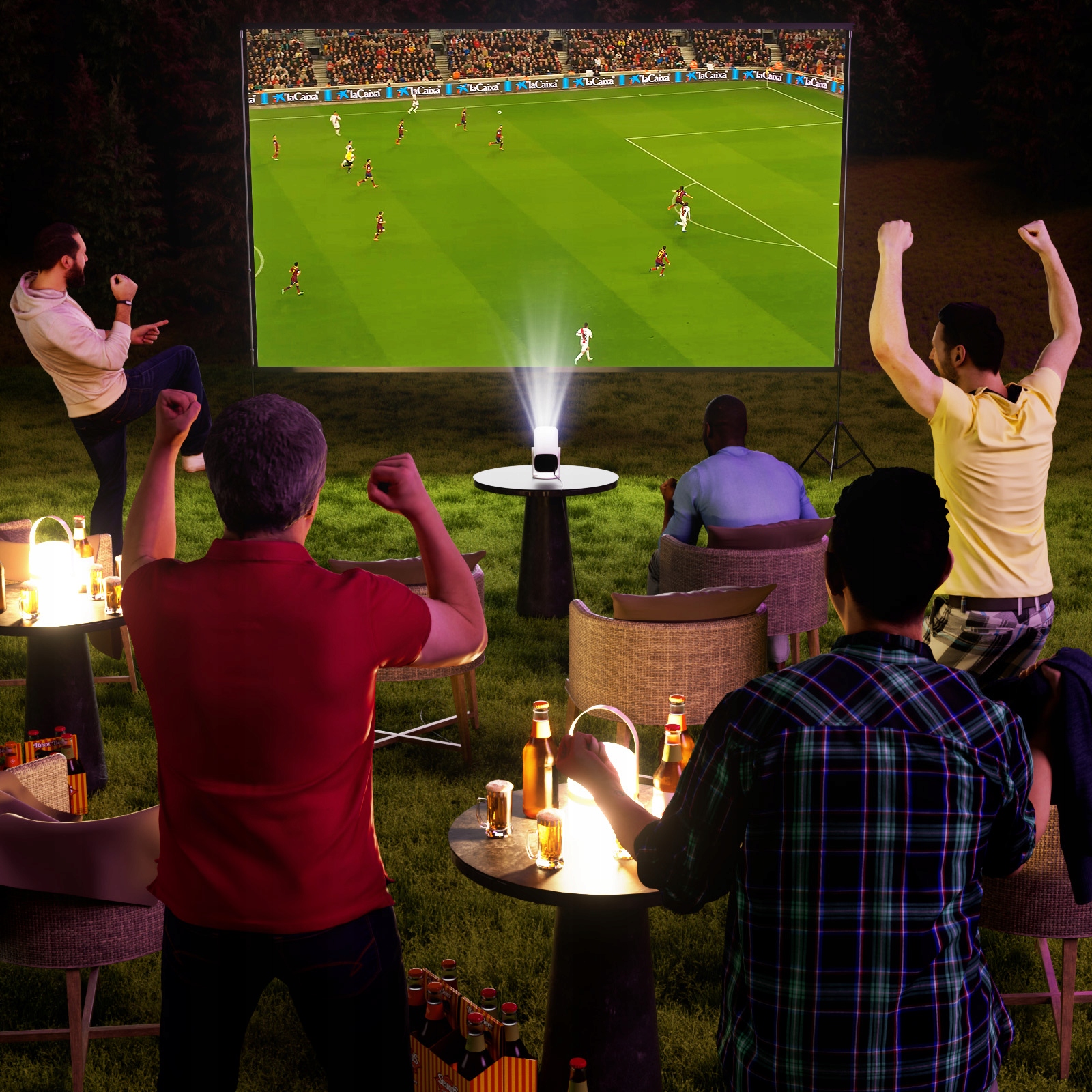 PROJEKTOR HY300 PRO 2024 NOWA WERSJA 4K WIFI PRZENOŚNY SMART ANDROID TV Model HY300