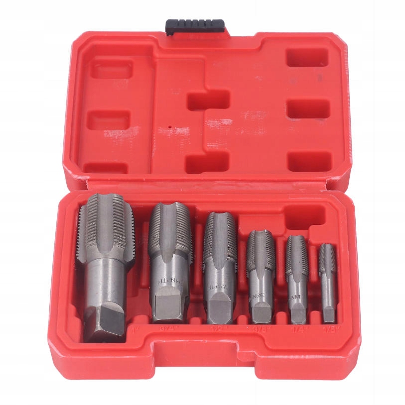 Závitník Závitníky Trubek Komplet 1" 3/4" 1/2" 3/8" 1/4" 1/8" 6 ks