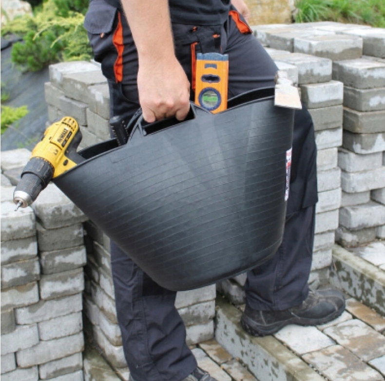 POJEMNIK ELASTYCZNY KOSZ MOCNY WIADRO CZARNY 55L Kod producenta PE55CZARNY