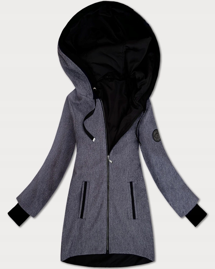 Tenká Bunda Kapuce B8541 Námořnická Modrá XXL (44)