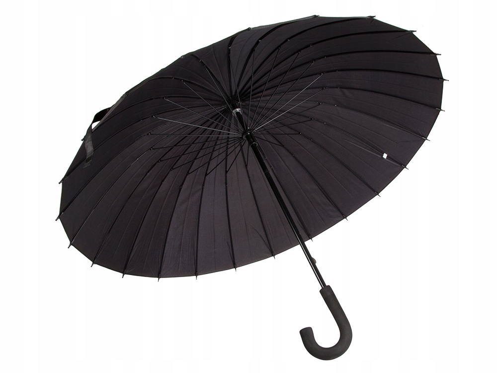 DUŻY PARASOL PARASOLKA CZARNA WYTRZYMAŁA ELEGANCKA EAN (GTIN) 5907451329443