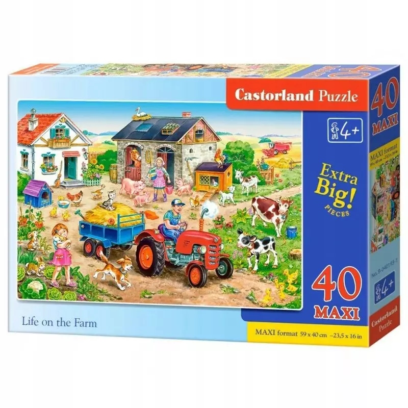Castorland Puzzle 40 Maxi Life On The Farm Marka Castorland
