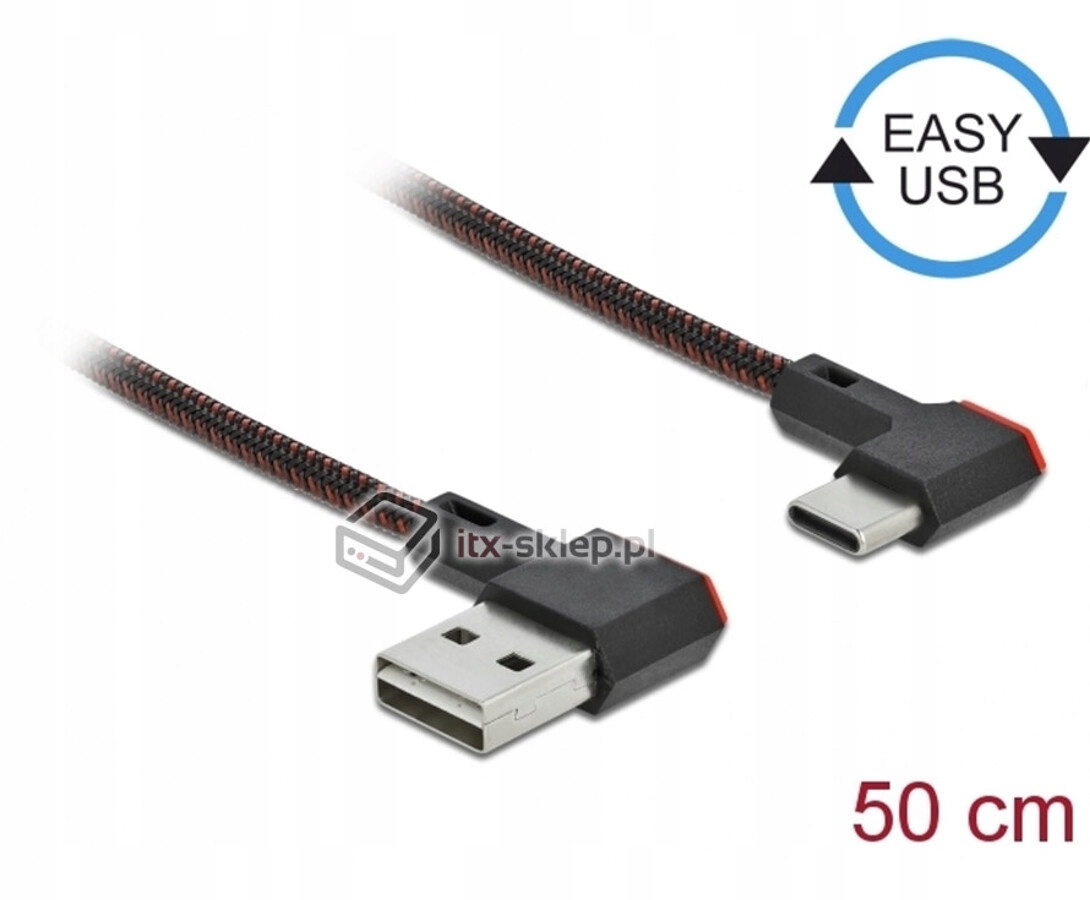 Kabel EASY-USB 2.0-A USB Typ-C M-M 50cm Delock 85280