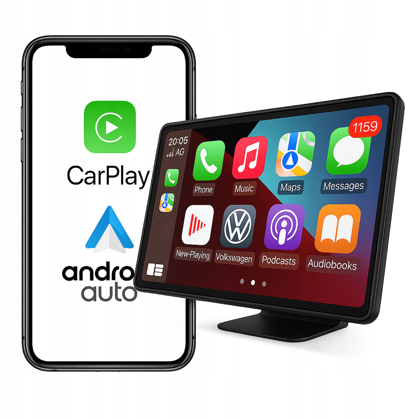 Radio Samochodowe Ekran Apple Carplay Android Auto Bluetooth Kamera Cofania