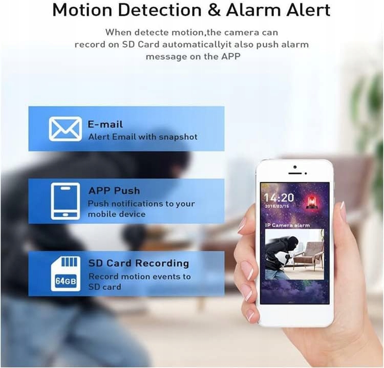 Kamera tubowa Monitoring (bullet) IP Denver IOC-232 2 Mpx Zewnętrzna WIFI Kod producenta IOC-232