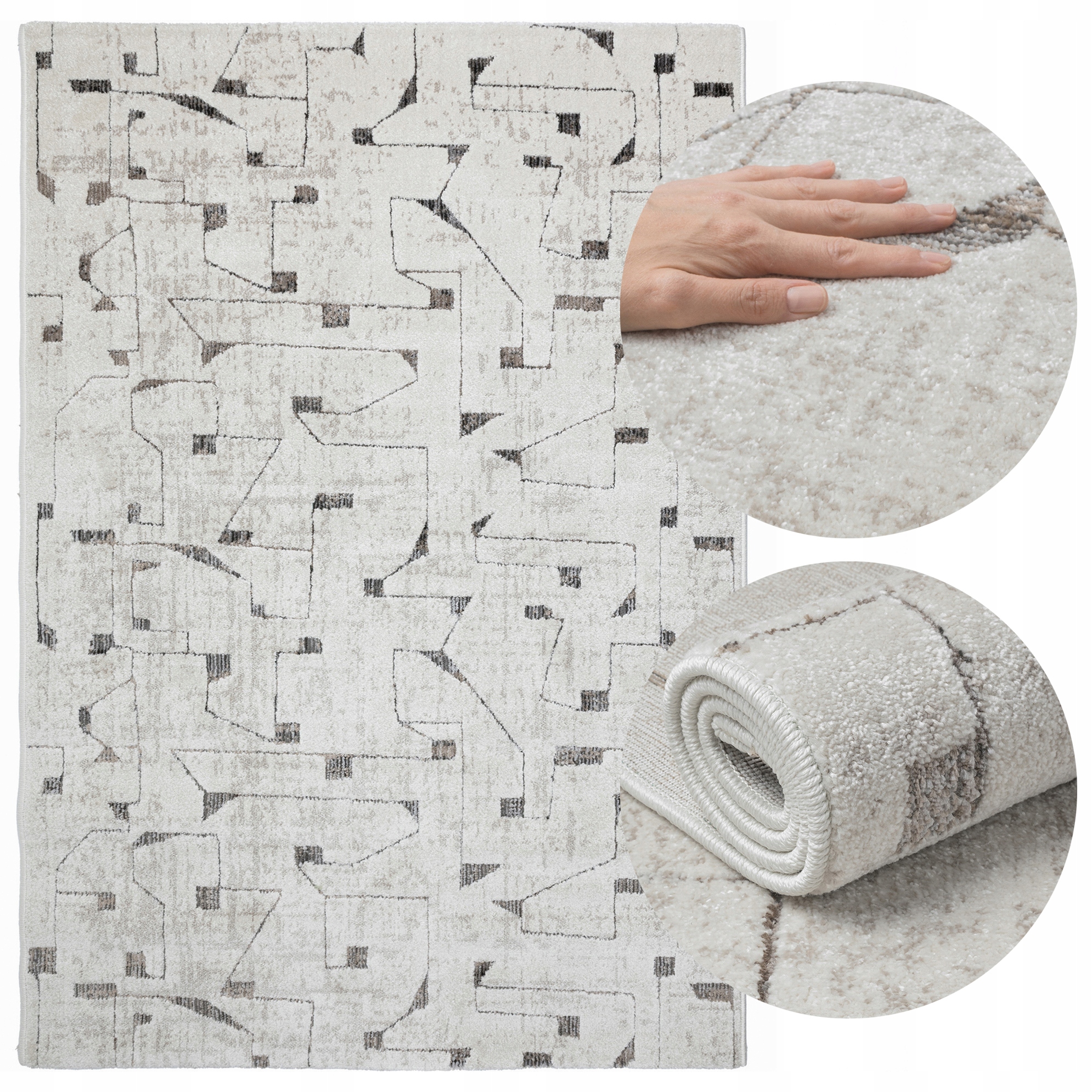 Koberec Moderní Do Obýváku Ložnice 120x170 Módní Měkký Elegantní Premium