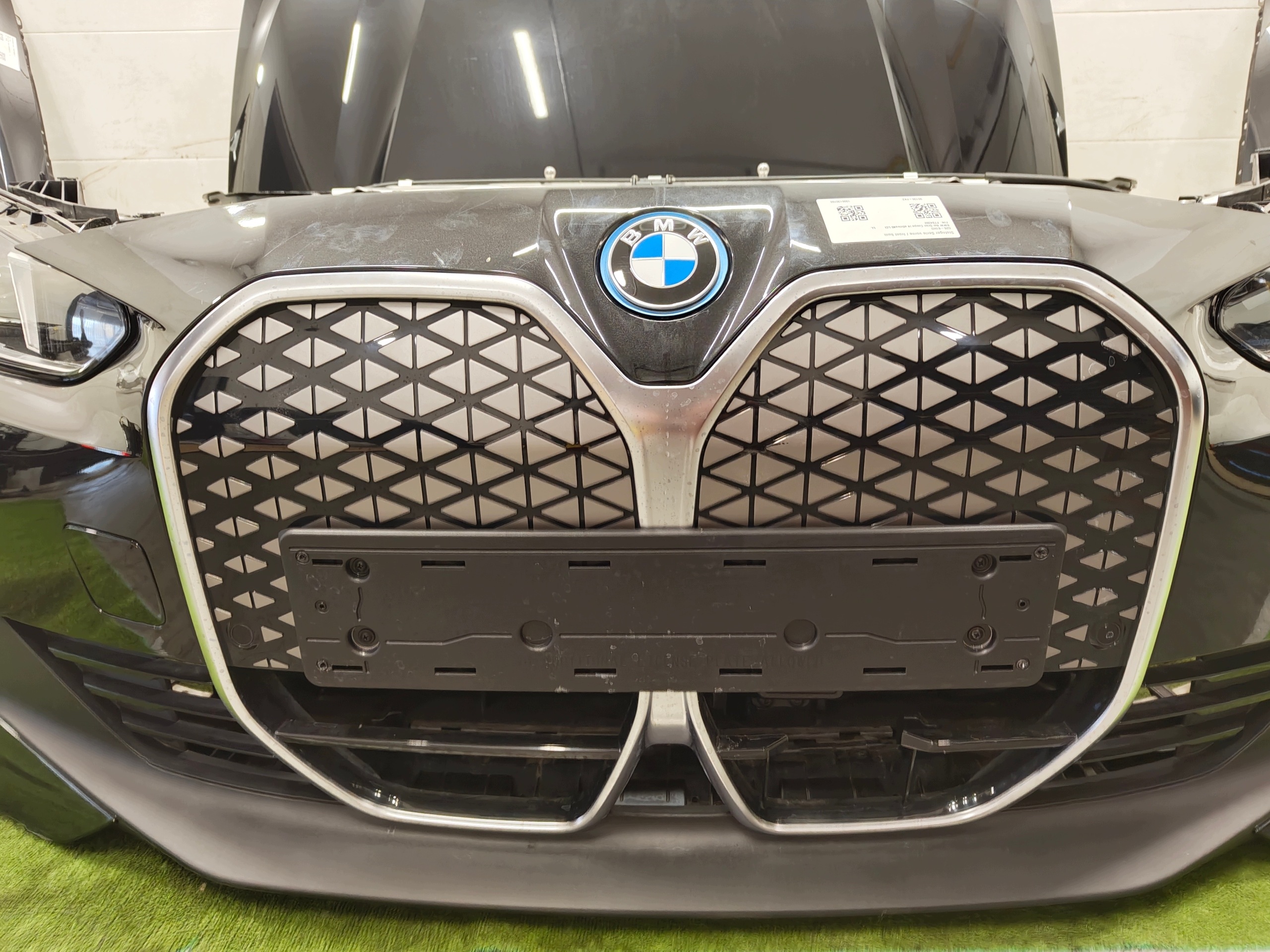 BMW i4 G26 front bonnet bumper lights fenders support panel for radiators 475
