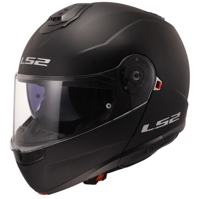 Motocyklová Vyklápacia Prilba LS2 FF908 Strobe II Solid Matt BLACK-06 Matná Čierna