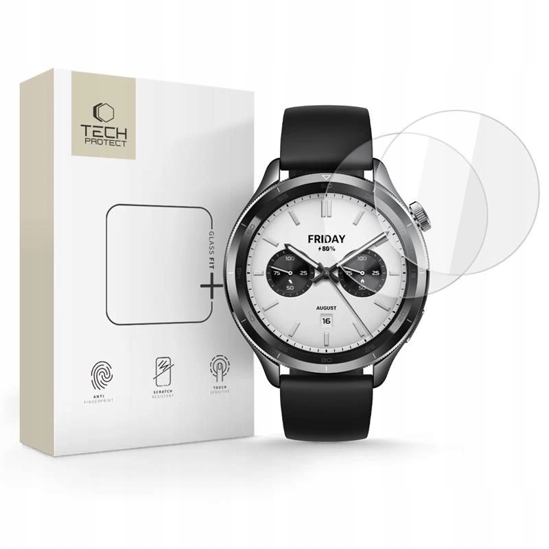 Tech-protect Szkło Hartowane Do Xiaomi Watch S4 2-PACK Ochronne Na