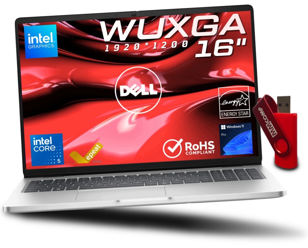 Laptop Dell Pro 16 PC16250 Core 5 16GB 256GB Ssd Ips W11 Tani Dobry Laptop
