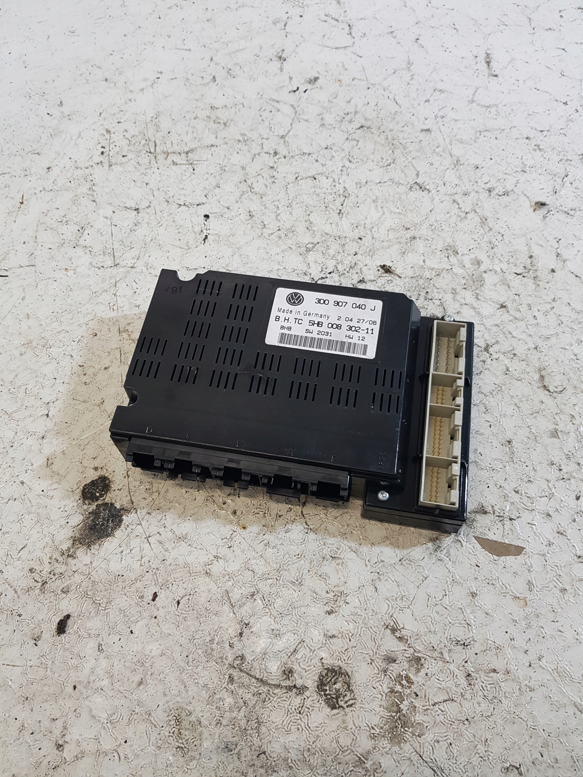 control unit module of the air conditioning VOLKSWAGEN PHAETON 3D0907040J