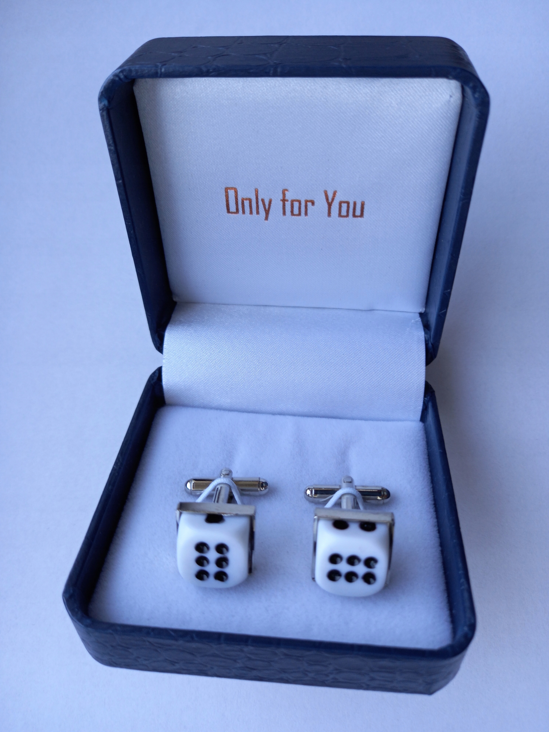 Manžetové knoflíčky Kostky pro kostkovou hru