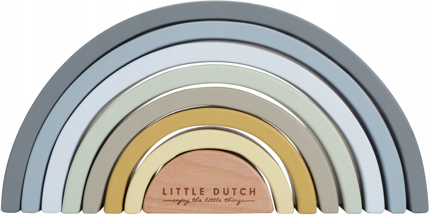 TĘCZA DREWNIANA UKŁADANKA DLA DZIECKA LITTLE DUTCH