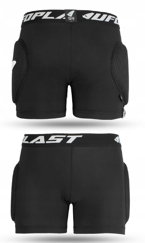 Ufo Detské Šortky S Chráničmi Reborn MV6 Junior Kid Farba Čierna