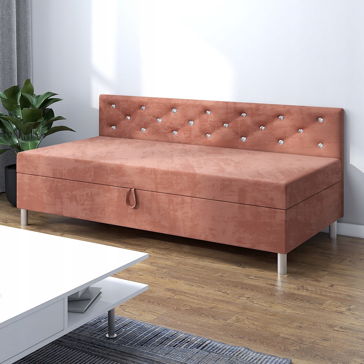 Pohovka s úložným prostorem Jednolůžková pro mládež Princess+ bok