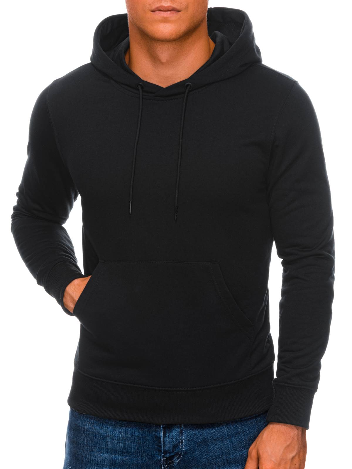 

Bluza męska z kapturem 1213B czarna XL