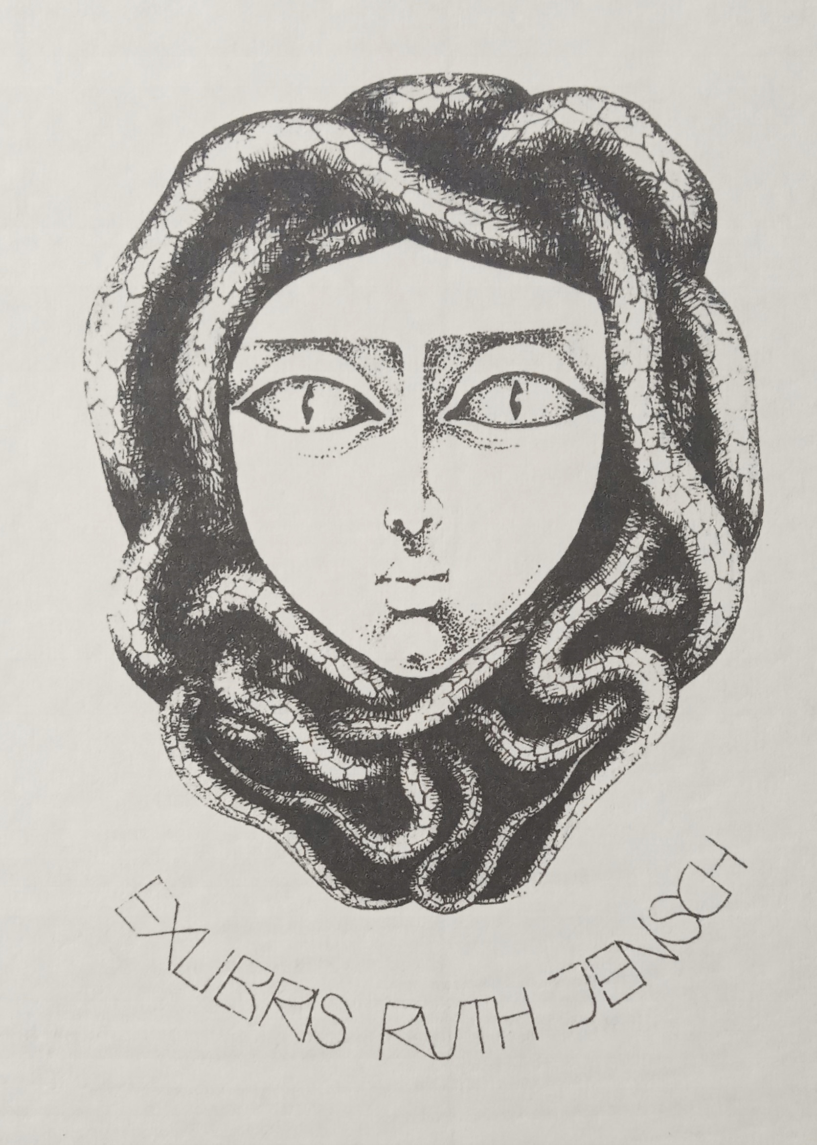 *KP* Wójcik Krystyna - Ex Libris Ruth Jensch (II), P7, 1988