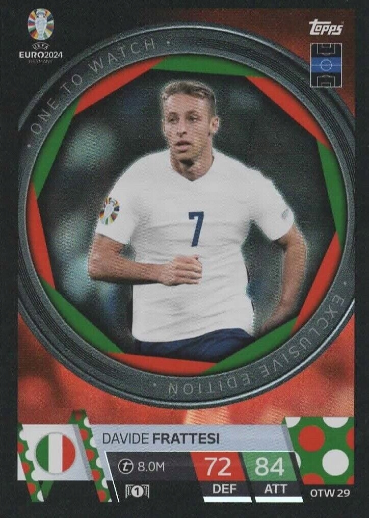 Euro 2024 Topps Match Attax Otw 29 Davide Frattesi Włochy