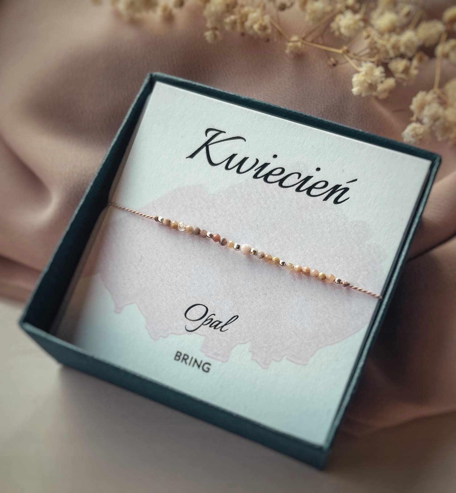 

Bransoletka Kamień Urodzeniowy Kwiecień srebrna