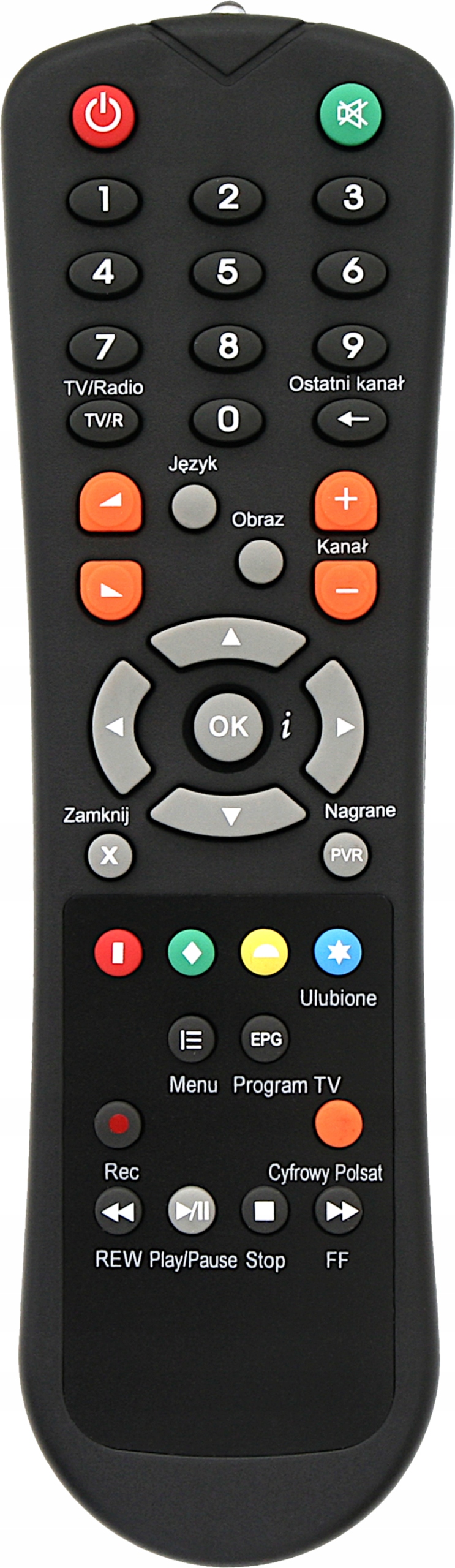 Pilot do dekodera CYFROWY POLSAT mini HD2000 Kod producenta 3936#