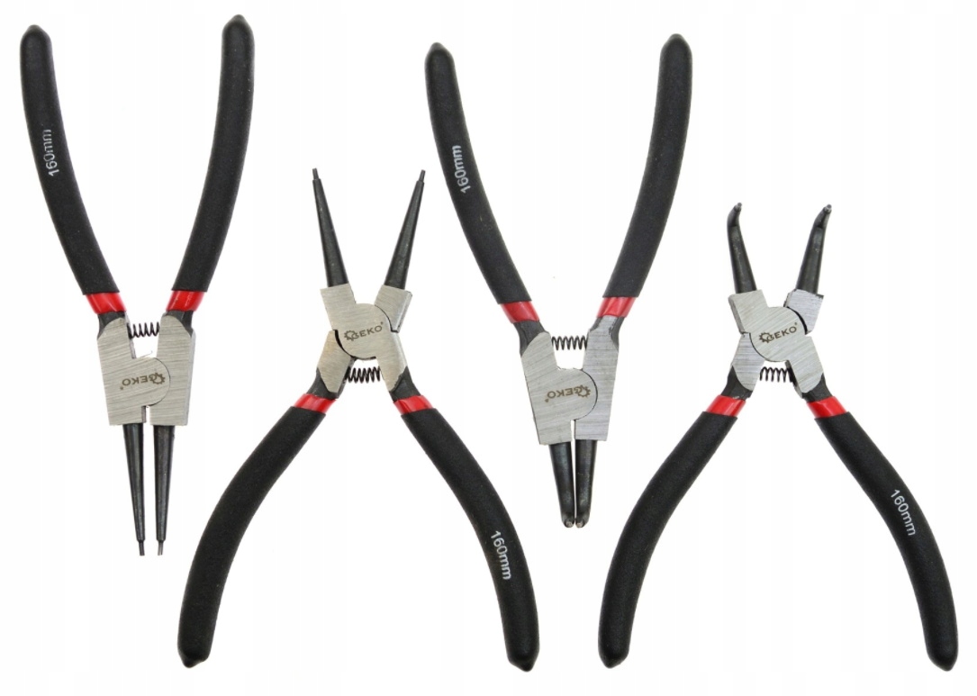 

Szczypce Do Pierścieni Seegera 160mm Zestaw 4szt