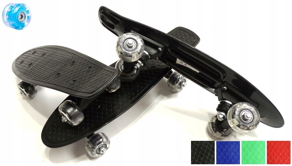 

Deskorolka Deska Fiszka Mała Świecące Kółka