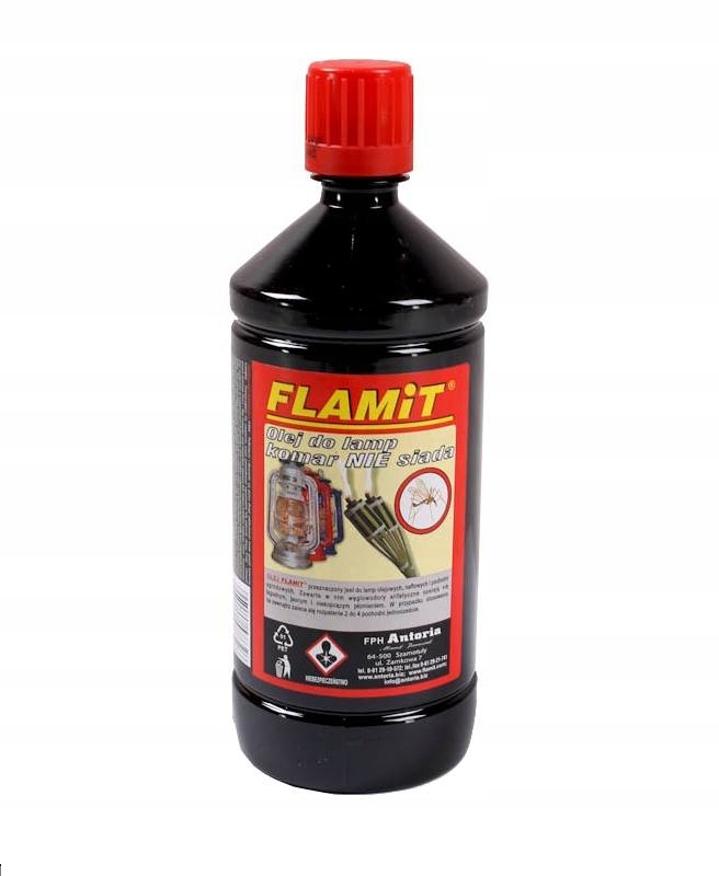 

Olej Paliwo do Lamp Pochodni Świec Komary 500 ml