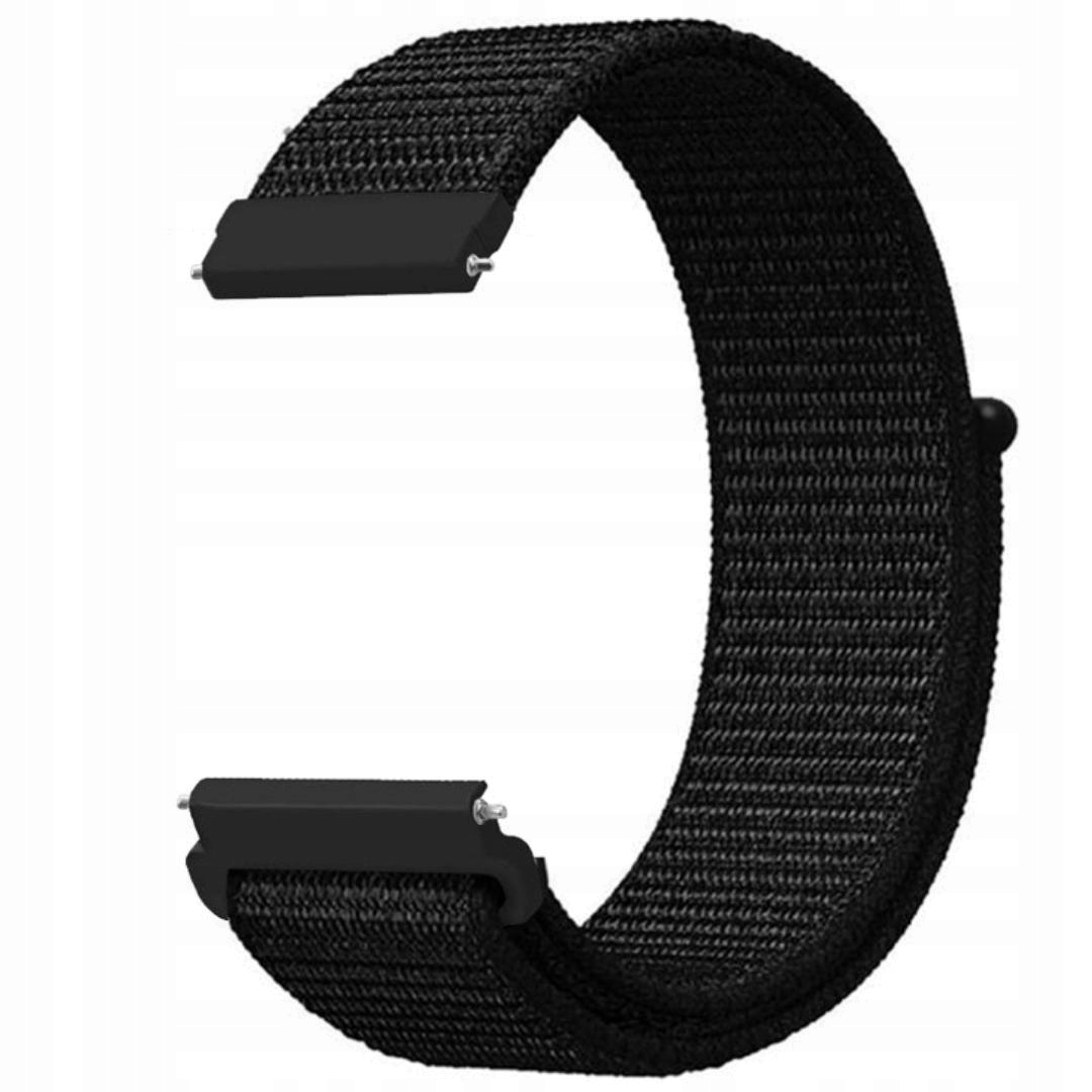 PASEK NYLONOWY MATERIAŁOWY DO ZEGARKA SMARTWATCHA UNIWERSALNY 22mm+TELESKOP