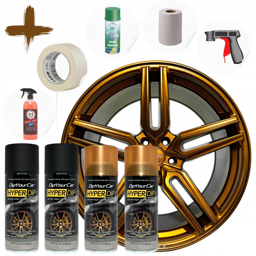 Sada pro ráfky HyperDip Plasti Dip Burnt Cooper Satén Usa Original