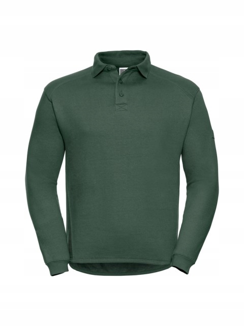 Pánská mikina s límcem Russell Láhvově Zelená 4XL