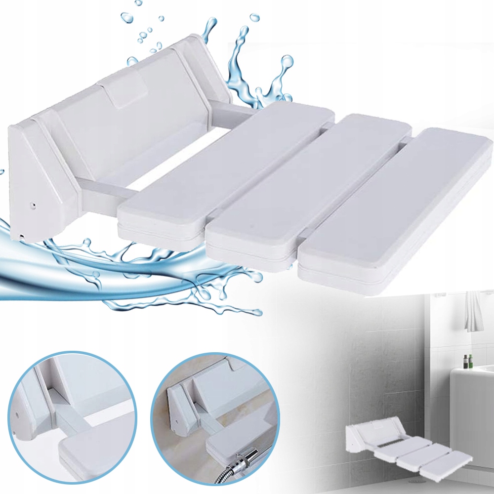 Składane Siedzisko Prysznicowe Do Montażu Na Ścianie, Krzesło Prysznicowe