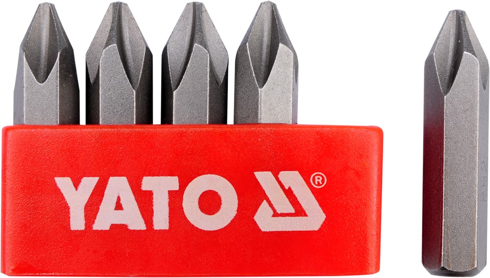 YATO - 2810 - НАБОР НАСАДОК ДЛЯ УДАРНОЙ ОТВЕРТКИ PH2 - 5 ПРЕДМЕТОВ.