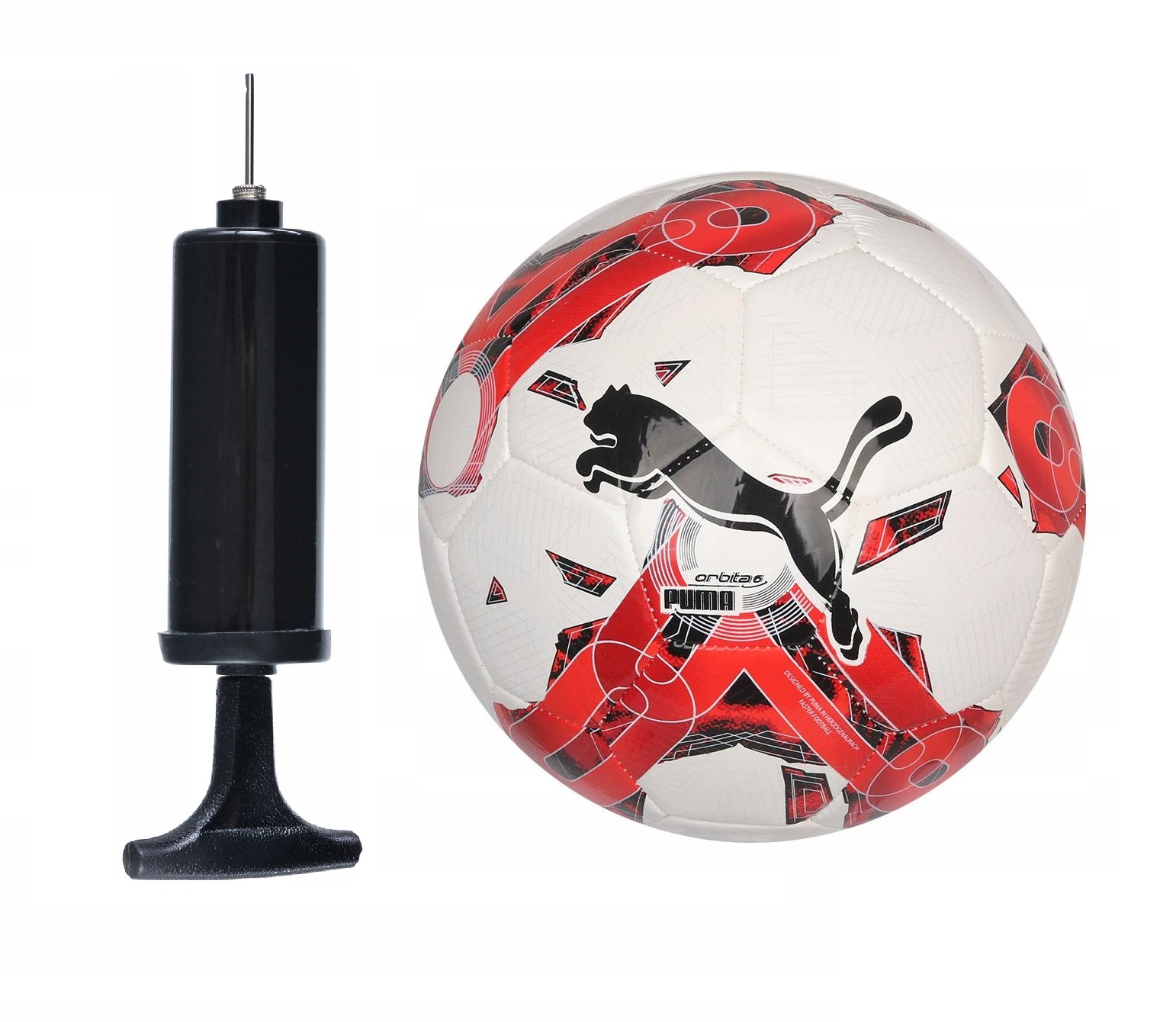 PIŁKA NOŻNA TRENINGOWA DO NOGI PUMA ORBITA 6 MS R. 4 + POMPKA Z IGŁĄ