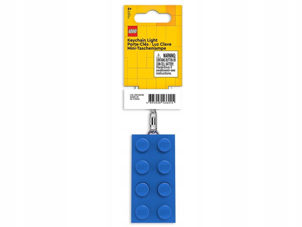 Lego Brelok Latarka Led Klocek niebieski