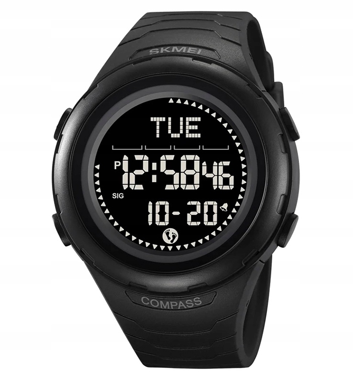 Pánské hodinky Skmei vojenské taktické kompas, kalorie, krokoměr
