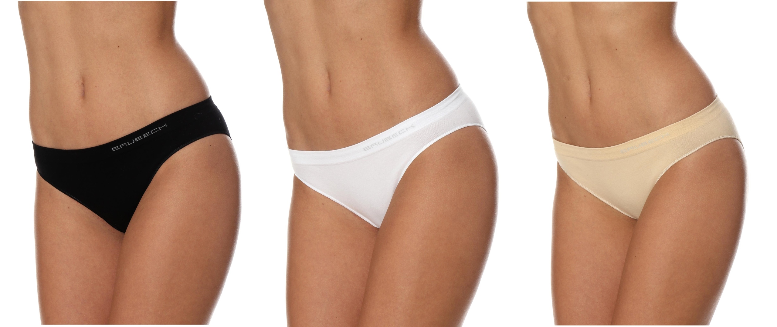 

Brubeck majtki damskie Bikini czarny/beż/białyS-XL
