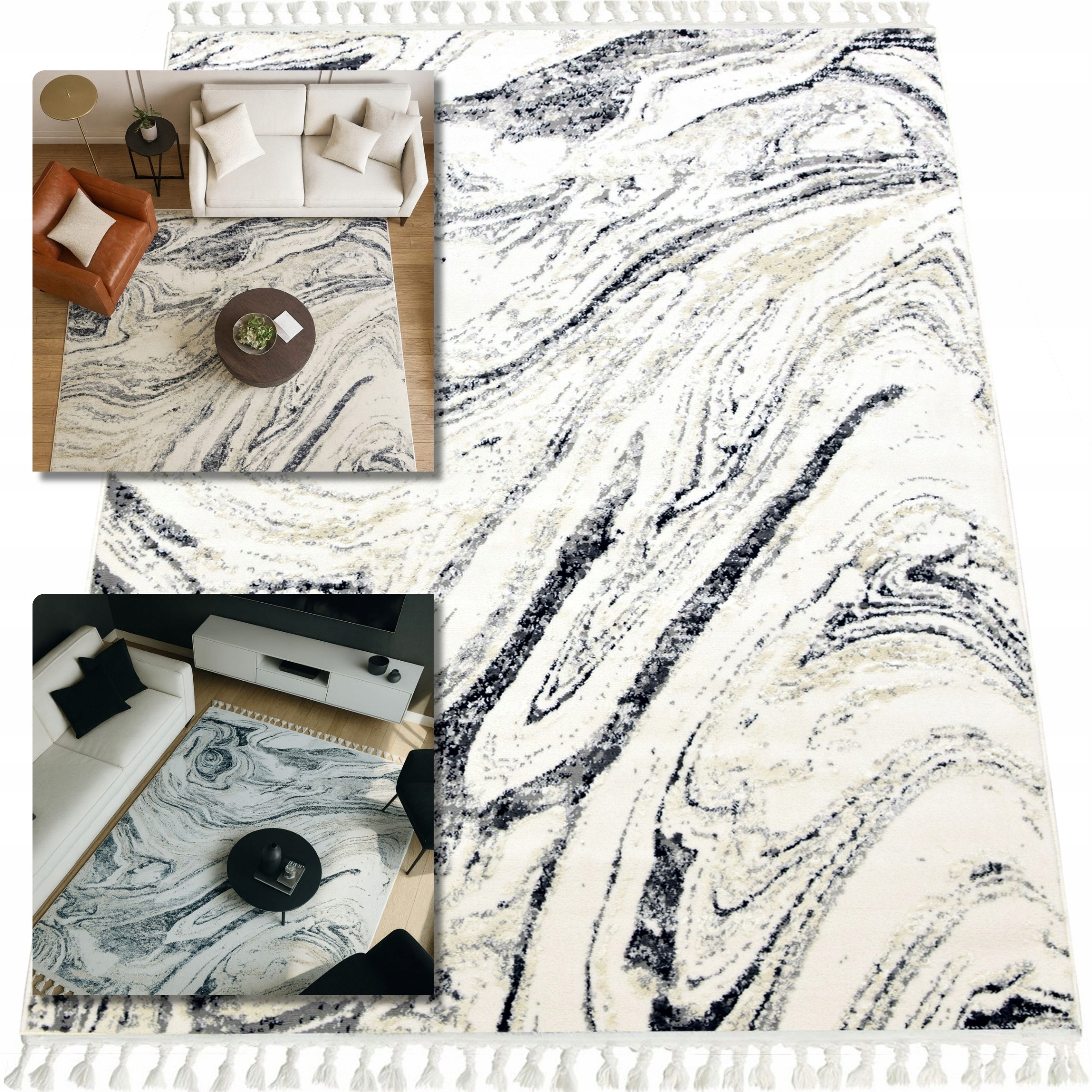 Koberec 80x150 Ankona Šedý Koberec Do Obývacího Pokoje Koberec Do Ložnice Shaggy