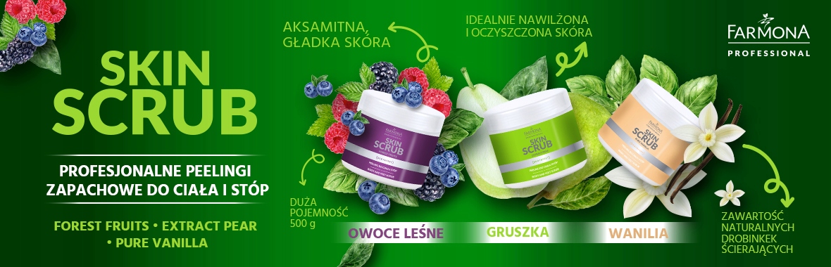 FARMONA SKIN SCRUB PEELING DO CIAŁA EXTRACT PEAR Typ peeling