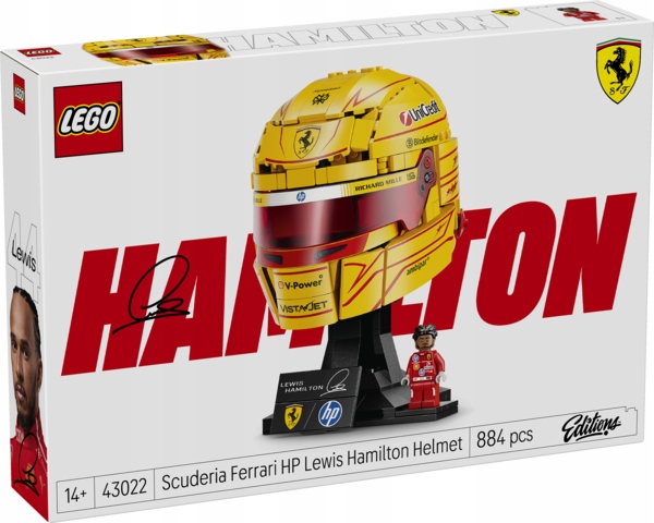 Lego Přilba Lewis Hamilton Scuderia Ferrari Hp 43022