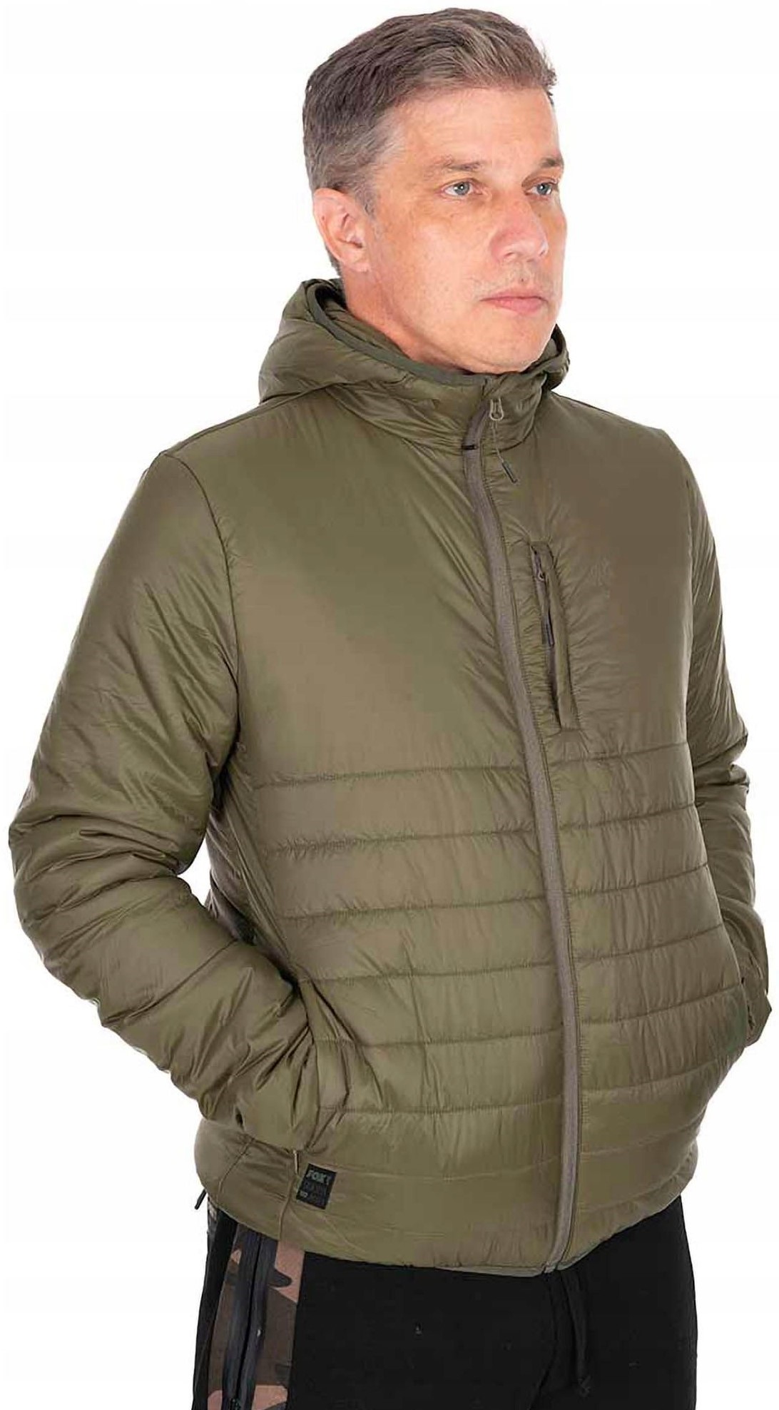 Kurtka Wędkarska Fox Olive Quilted 100 Rozm XL